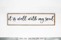 It is Well With My Soul - Christian Hymn SVG DXF Long File Product Image 1