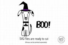 Halloween Dog Svg, Cute Witch Clipart, Cartoon Dog Svg Product Image 2