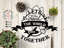 Let&#039;s Travel This world - Travel Cut File and Sublimation Product Image 1