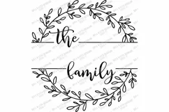 Family Sign - Farmhouse Style - You Customize - SVG Cut File Product Image 3