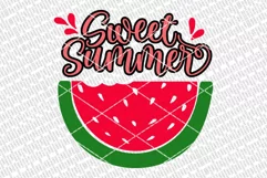 Sweet Summer SVG | Watermelon Sign | Farmhouse Sign | DXF an Product Image 2