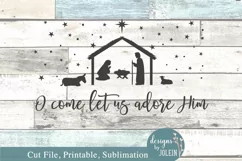 Christmas Nativity Scene SVG, Sublimation, Printable, Cricut Product Image 3
