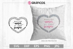 Nuestro amor es para siempre SVG - Diseño San Valentín Product Image 1