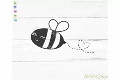 Kawaii bee SVG, Bumble bee svg, Honey Bee svg Product Image 1