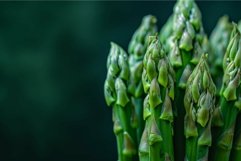 Moist Asparagus closeup green. Generate Ai Product Image 1