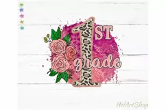 1st Grade Sublimation PNG, Back to school png, First grade Product Image 1