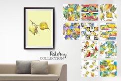 Leaves Birch Watercolor png Product Image 5