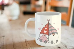 gnome valentine day svg. gnome boy girl. love svg Product Image 2