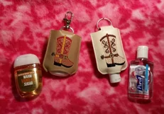 ITH Cowboy Boot Hand Sanitizer Holder - Key Fob or Bag Tag Product Image 5