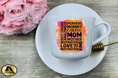 Mothers day Sublimation Mom PNG Mother Subway Watercolor PNG Product Image 4
