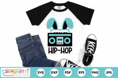 Hip Hop Easter | boom box SVG Product Image 1