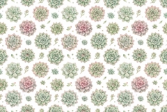 Watercolor succulent garden pattern Mother's Day Product Image 1