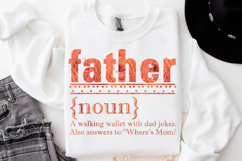Father's Day PNG, Faux Yarn Dad PNG, Dad Ever PNG Product Image 9
