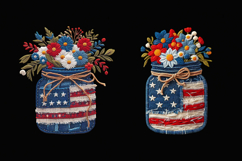 USA. Bouqet. 4th of July. Sublimation design PNG Product Image 3