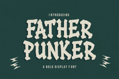Father Punker | Bold Punk Display Font Product Image 1