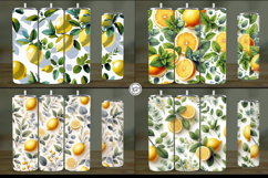 4 Lemon Tumbler Sublimation, 20 oz Tumbler Wrap Product Image 2