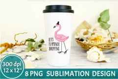 Flamingo Sublimation PNG | Summer Sublimation Product Image 2