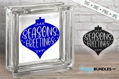 Season's Greetings Ornament SVG | Christmas SVG Product Image 1