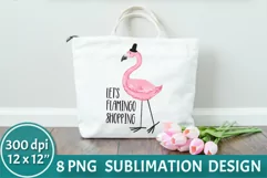 Flamingo Sublimation PNG | Summer Sublimation Product Image 1