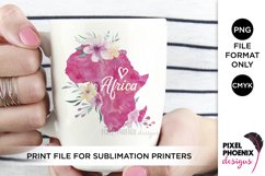 Africa Sublimation file | Floral Africa design Product Image 1