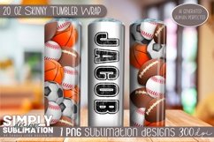 3D Seamless Sublimation Skinny Tumbler Wrap| 20oz | Png Product Image 2