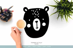 Scandinavian Style Bear - Cute Nursery Kids SVG Cut File Product Image 2