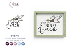 Erzähl doch keinen Quack SVG | Ente SVG Product Image 1