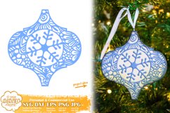 Arabesque Tile Ornament Bundle SVG | Christmas | Zentangle Product Image 4