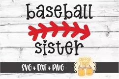 Baseball Sister - Baseball SVG PNG DXF Cut File Product Image 2
