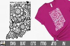 Indiana Mandala SVG File - Home is Where the Heart Is SVG Product Image 1