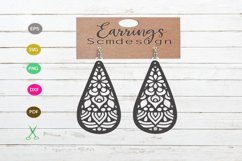 Earrings SVG,earrings template earrings cut file, earrings Product Image 1