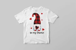 Valentine Buffalo plaid Gnome, love quotes, heart svg. Product Image 4