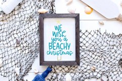 Coastal Christmas SVG - We Wish you A Beachy Christmas Product Image 2