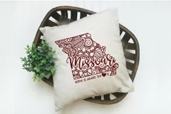 Missouri Mandala SVG File - Home is Where the Heart Is SVG Product Image 2