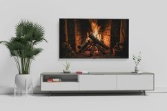 Samsung Frame TV Art, Cozy Fireplace Flame Art Set of 4 Product Image 3