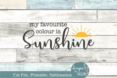 My favourite colour is Sunshine SVG, Sublimation, Print Product Image 2