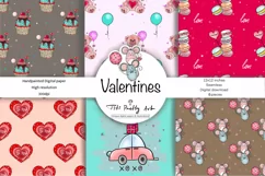 Valentines Day Background | Valentine Digital Pattern Product Image 1
