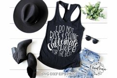 Motivational Humor Quote SVG Cutting File | Coffee Humor Svg Product Image 1