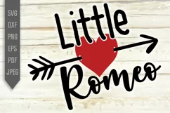 Little Romeo Svg. Baby Boy Valentines Day dxf, png, eps Product Image 2