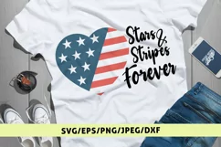 Stars & Stripe Forever - USA PATRIOTIC SVG EPS DXF PNG Files Product Image 1