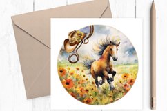 Floral Watercolor Horse Design Product Image 3