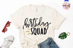 Birthday Squad - Birthday SVG EPS DXF PNG Cutting File Product Image 2