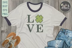 St. Pattys Day Love SVG - SVG, PNG, EPS, DXF, Cut File Product Image 6