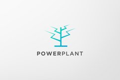 lightning leaf plant logo Product Image 1
