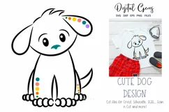 Dog / Puppy design. SVG / EPS / DXF / PNG files Product Image 1