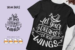 Let Your Dreams Be Your Wings | Lettering Quotes Product Image 1