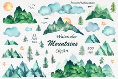 Huge Watercolor Bundle Clipart, scene making Product Image 5