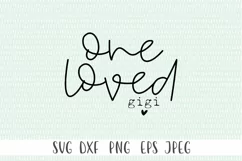 One Loved Gigi SVG - Gigi svg, Mothers Day svg Product Image 2