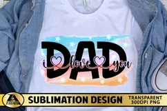 Dad Sublimation PNG Fathers Day Quote Watercolor T-shirt Mug Product Image 1