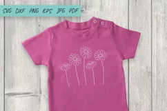 Flower SVG, Daisy SVG, wildflowers SVG, Cute flowers Product Image 2